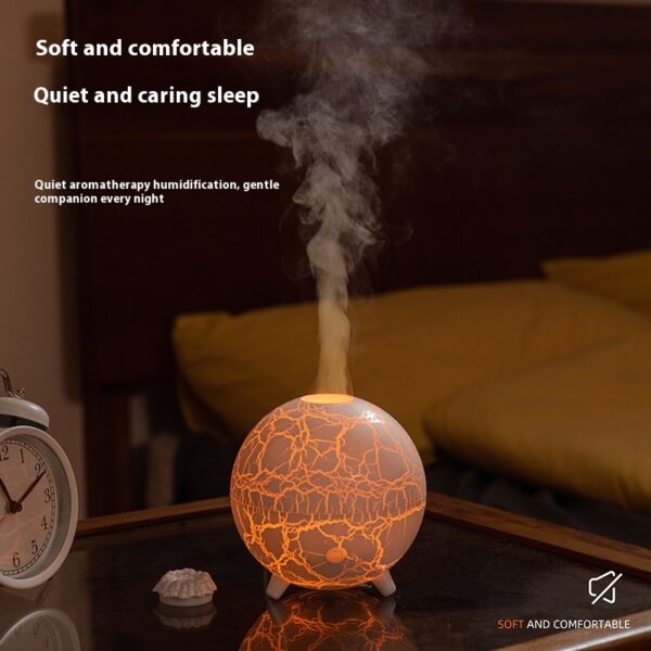 Creative Planet Colorful Atmosphere Lamp USB Humidifier 200ML Water Tank Can Add Essential Oil Household Mini Aroma Diffuser - Image 4