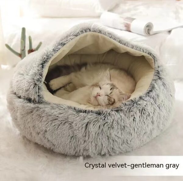 2 In 1 Dog And Cat Warm Bed House - Image 5