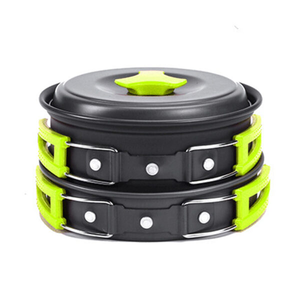 Camping Cookware Kit Outdoor Cooking Set Aluminum Equipment Outdoor Pot Travel Tableware Kitchen Hiking Picnic BBQ - Image 2