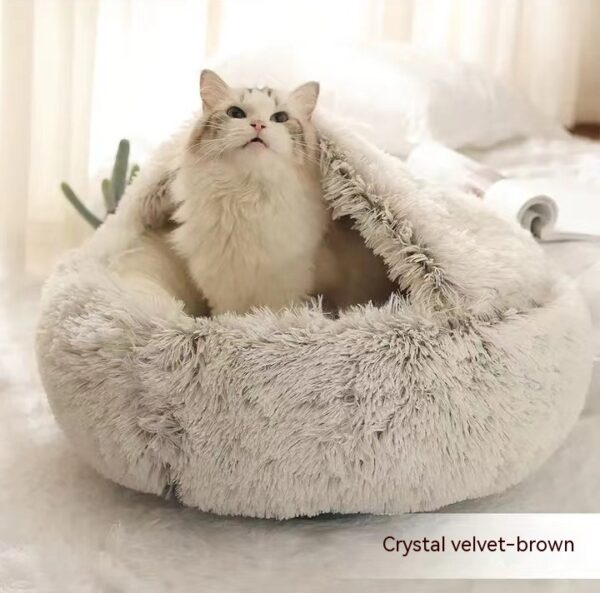 2 In 1 Dog And Cat Warm Bed House - Image 2