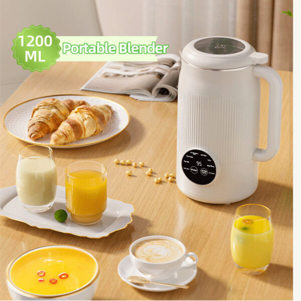 110V-220V 1200ml Soybean Milk Machine Multifunction Juicer Portable Blender Automatic Heat Home Soy Milk Maker Kitchen Gadgets - Image 3