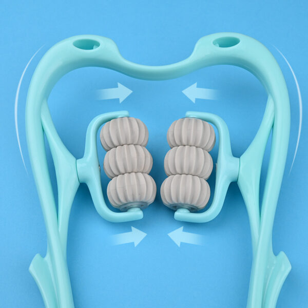 Multifunctional Manual Six-wheel Neck Massager - Image 3